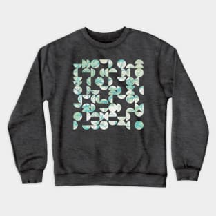 Mid Century Modern Ley Lines Crewneck Sweatshirt